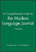 A Comprehensive Index to the Modern Language Journal