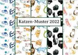 Katzen-Muster 2022 (Wandkalender 2022 DIN A2 quer)