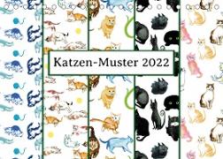 Katzen-Muster 2022 (Tischkalender 2022 DIN A5 quer)