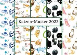 Katzen-Muster 2022 (Wandkalender 2022 DIN A4 quer)