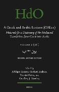 A Greek and Arabic Lexicon (Galex): Materials for a Dictionary of the Mediaeval Translations from Greek Into Arabic. Volume 2, &#1576, To &#1576,&#161