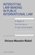 Interstitial Law-Making in Public International Law: A Study of Environmental Impact Assessments: A Study of Environmental Impact Assessments