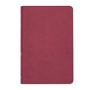 CSB Thinline Reference Bible, Cranberry Leathertouch