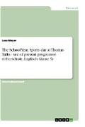 The School Year. Sports day at Thomas Tallis- use of present progressive (Oberschule, Englisch Klasse 5)