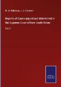 Reports of Cases argued and determined in the Supreme Court of New South Wales