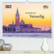 Farbenfrohes Venedig (Premium, hochwertiger DIN A2 Wandkalender 2022, Kunstdruck in Hochglanz)