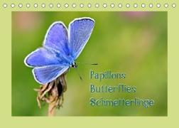 Papillons-Butterflies-Schmetterlinge (Tischkalender 2022 DIN A5 quer)