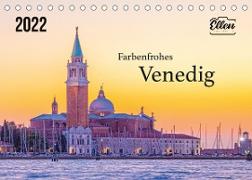 Farbenfrohes Venedig (Tischkalender 2022 DIN A5 quer)
