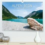 Alpen Seen (Premium, hochwertiger DIN A2 Wandkalender 2022, Kunstdruck in Hochglanz)