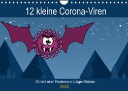 12 kleine Corona-Viren (Wandkalender 2022 DIN A4 quer)
