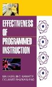 Effectiveness of Programmed Instruction