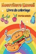 Livre de coloriage d'aliments Kawai