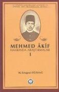 Mehmed Akif Hakkinda Arastirmalar 1