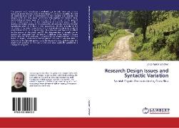 Research Design Issues and Syntactic Variation