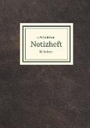 Dünnes Notizheft A5 liniert - Notizbuch 30 Seiten 90g/m² - Softcover schwarz - FSC Papier