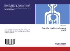 Right to health as human right