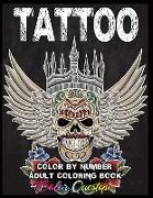 Tattoo Adult Color by Number Coloring Book