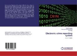 Electronic crime reporting system