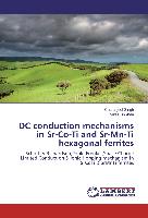 DC conduction mechanisms in Sr-Co-Ti and Sr-Mn-Ti hexagonal ferrites