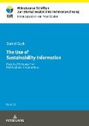 The Use of Sustainability Information