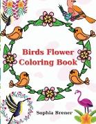 Birds Flower Coloring Book