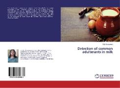 Detection of common adulterants in milk