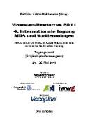 Waste-to-Resources 2011 - 4. Internationale Tagung MBA und Sortieranlagen. Mechanisch-biologische Abfallbehandlung und automatische Abfallsortierung