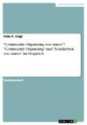 "Community Organizing von unten"? "Community Organizing" und "Sozialarbeit von unten" im Vergleich