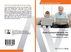 Paid-Content-Modelle für Printverlage