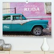 Farbenfrohes Kuba (Premium, hochwertiger DIN A2 Wandkalender 2022, Kunstdruck in Hochglanz)