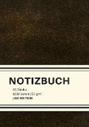 Dickes Notizbuch 1000 Seiten - A5 blanko - Hardcover schwarz mit Leseband - weißes Papier 90g/m² - FSC Papier