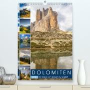 Dolomiten, ein Meer aus Bergen by VogtArt (Premium, hochwertiger DIN A2 Wandkalender 2022, Kunstdruck in Hochglanz)
