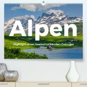 Alpen - Highlight eines beeindruckenden Gebirges (Premium, hochwertiger DIN A2 Wandkalender 2022, Kunstdruck in Hochglanz)