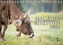 Allgäuer Rindvieh 2022 (Tischkalender 2022 DIN A5 quer)