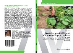 Funktion von PRP39 und LUC7 in Arabidopsis thaliana