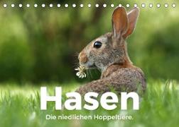 Hasen - Die niedlichen Hoppeltiere. (Tischkalender 2022 DIN A5 quer)