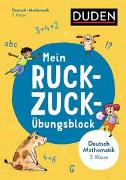 Mein Ruckzuck-Übungsblock Deutsch/Mathe 2. Klasse