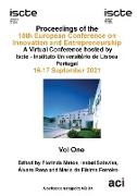 ECIE 2021-Proceedings of the 16th European Conference on Innovation and Entrepreneurship VOL 1