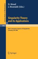 Singularity Theory and its Applications