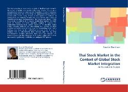 Thai Stock Market in the Context of Global Stock Market Integration