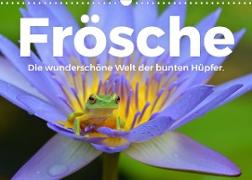 Frösche - Die wunderschöne Welt der bunten Hüpfer. (Wandkalender 2022 DIN A3 quer)