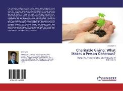 Charitable Giving: What Makes a Person Generous?