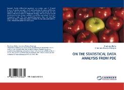 ON THE STATISTICAL DATA ANALYSIS FROM PDE