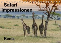 Safari Impressionen / Kenia (Tischkalender 2022 DIN A5 quer)