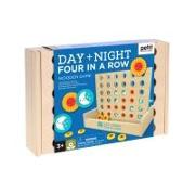 Day and Night Four in a Row Wooden Game