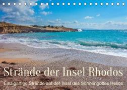 Strände der Insel Rhodos (Tischkalender 2022 DIN A5 quer)