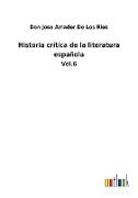 Historia crítica de la literatura española