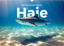 Haie - Könige der Meere. (Wandkalender 2022 DIN A3 quer)