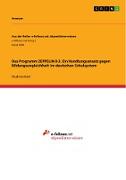 Das Programm ZEPPELIN 0-3. Ein Handlungsansatz gegen Bildungsungleichheit im deutschen Schulsystem