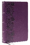 KJV Large Print Single-Column Bible, Personal Size with End-of-Verse Cross References, Purple Leathersoft Red Letter, Comfort Print (Thumb Indexed): King James Version